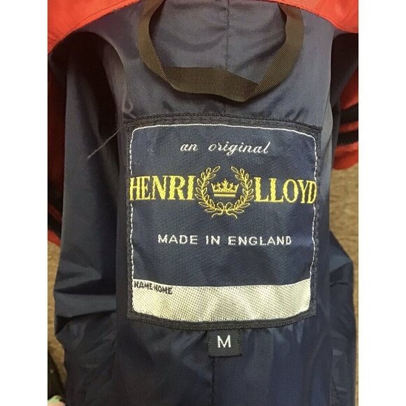 Red Henri Lloyd Bri-Nylon Sailing Jacket Waterproof Windproof Medium - Picture 6 of 6